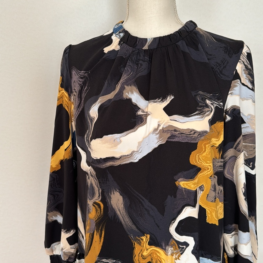 Nine West Long Sleeve Swing Dress. - Picture 2 of 6